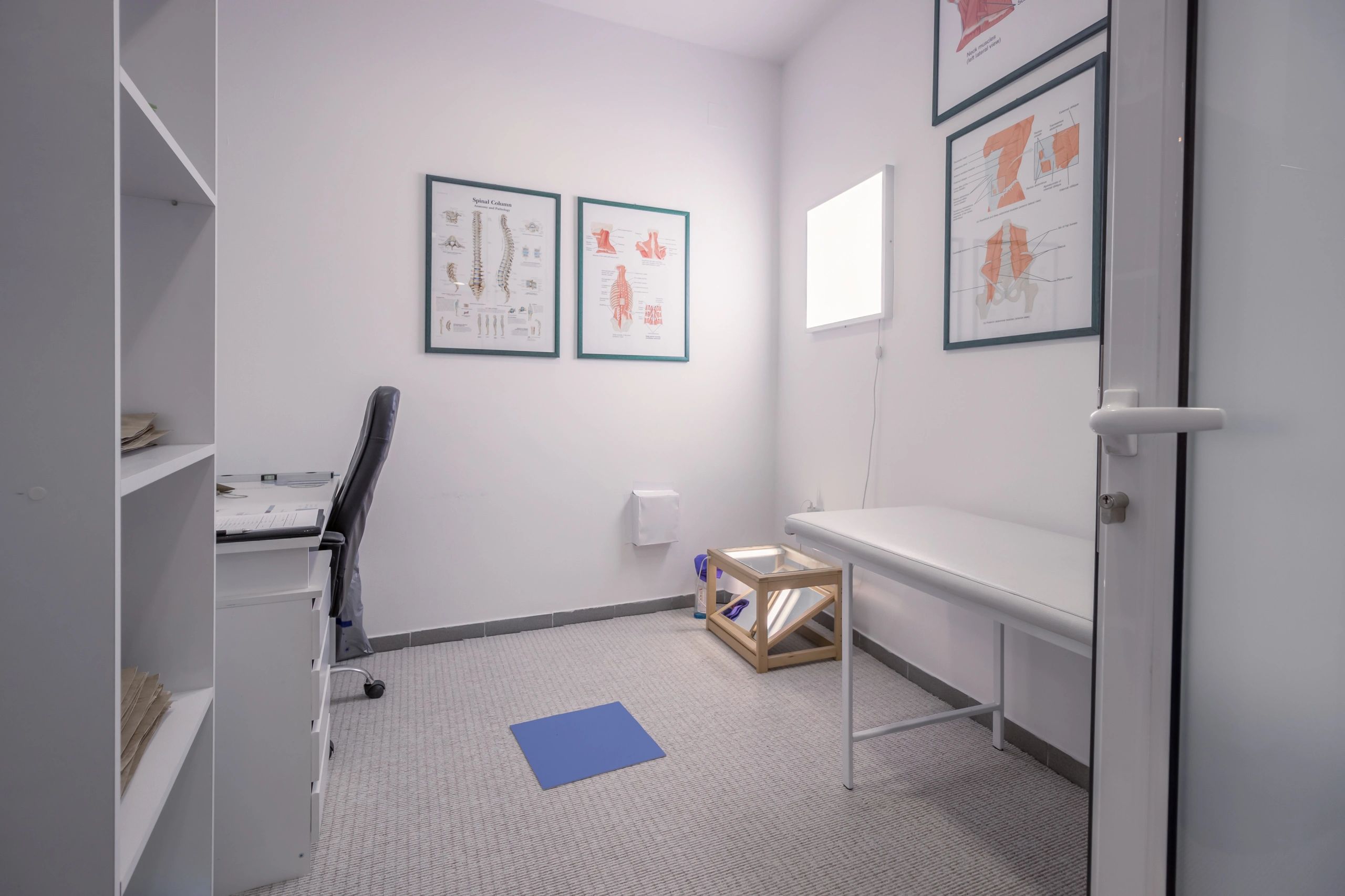 Physiotherapist office, indoors room, no people